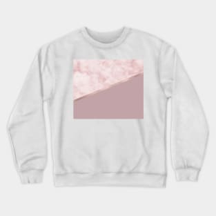 Marble on Blush Crewneck Sweatshirt